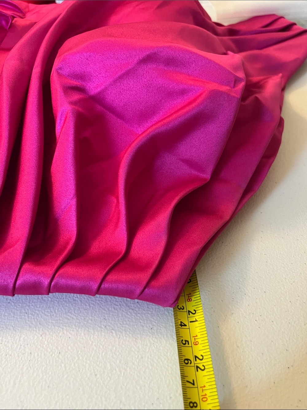 Loyeloy Fuchsia One Shoulder Floor Length Gown - Picture 10 of 14